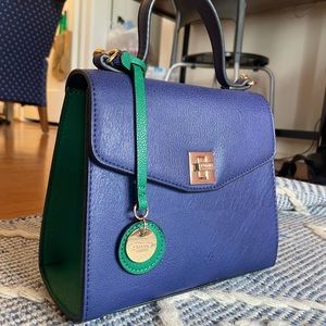 Blue and Green Colorblock Purse NWOT | Dune London
